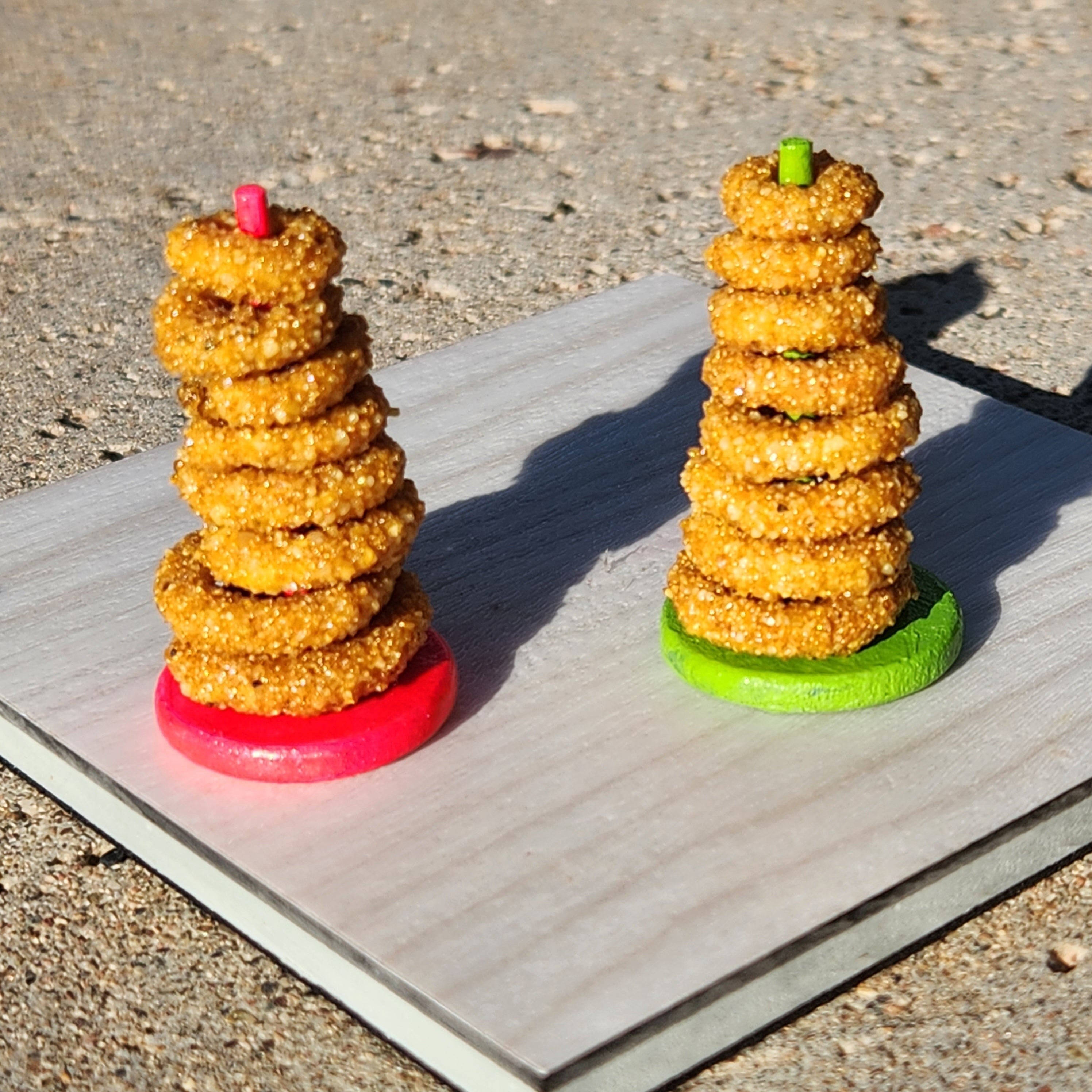 Onion Rings | 1:6 Scale Handmade Miniature Clay Doll Food